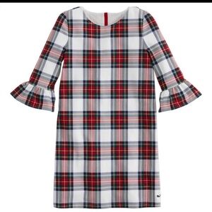 Vineyard Vines Jolly Plaid Greenwich Flutter Sheath Dress Large Size 14